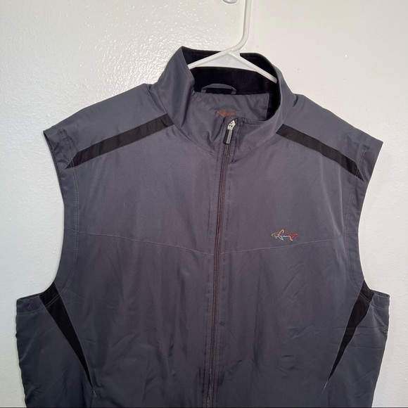 Greg Norman for Tasso Elba Outdoor Vest Dark Gray - Picture 3 of 11